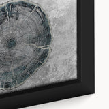 Close-up of abstract strokes and lines design in a framed canvas wall art, showcasing vibrant colors and dynamic patterns, perfect for modern decor.