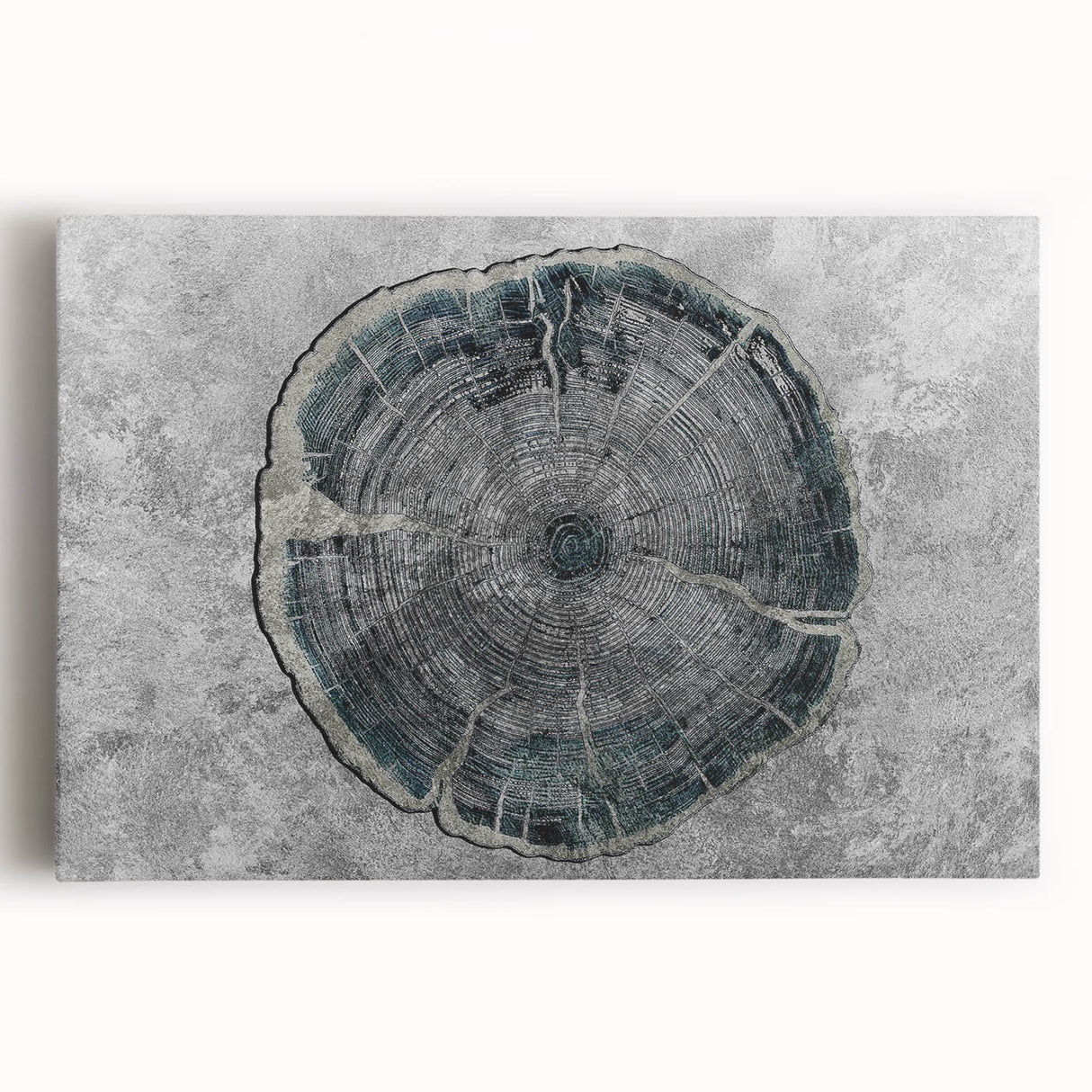 Abstract strokes and lines wall art on stretched canvas, showcasing vibrant colors and dynamic patterns, perfect for modern home decor.
