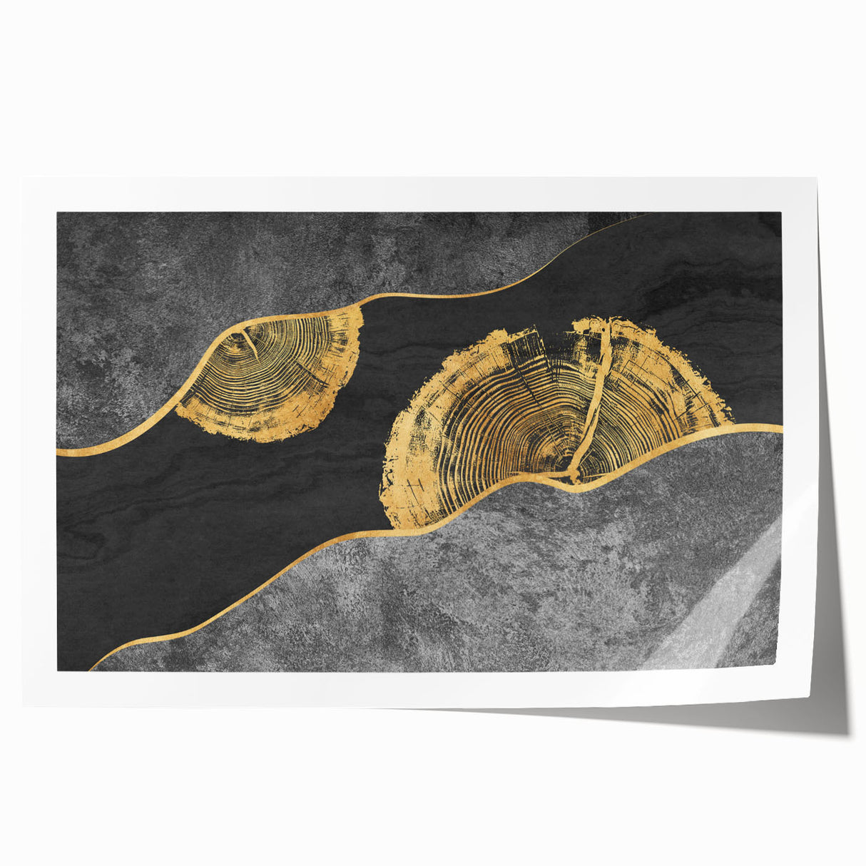 Abstract wall art print showcasing vibrant strokes and lines in bold colors, perfect for modern home decor and artistic expression.