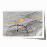 Abstract wall art print showcasing a dynamic composition of colorful strokes and lines, perfect for modern home decor or office space enhancement.