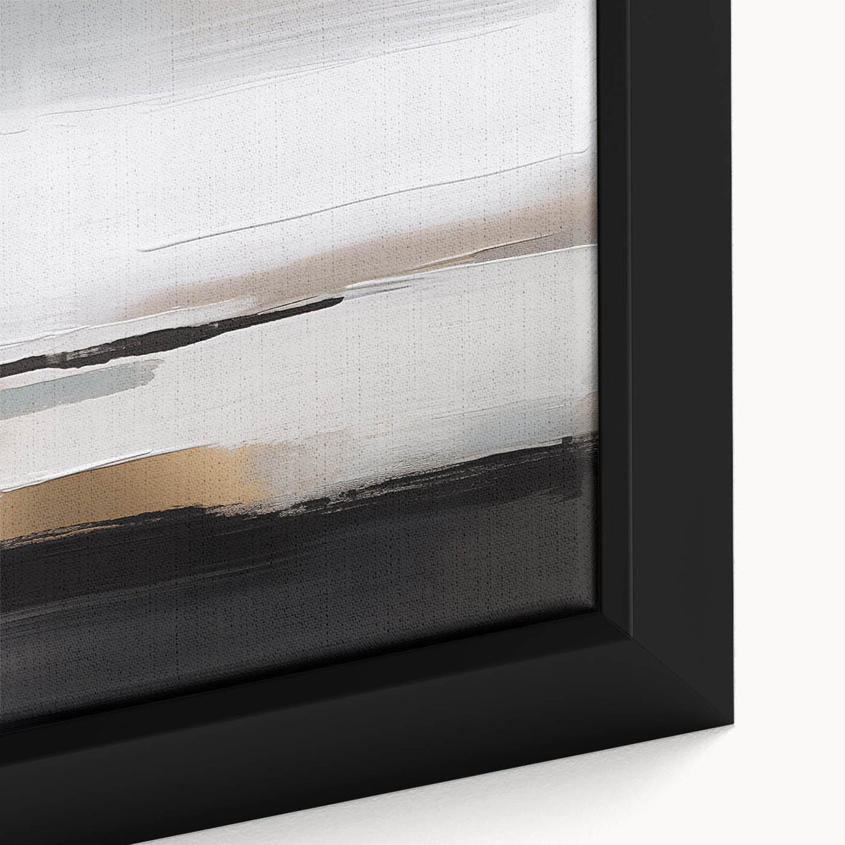 Abstract strokes and lines design wall art close-up, showcasing vibrant colors and intricate patterns on a framed canvas, perfect for modern decor.