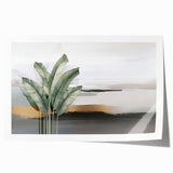 Abstract wall art print featuring vibrant strokes and lines in shades of blue, orange, and yellow, designed to add a modern touch to any decor.