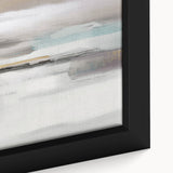 Close-up of abstract strokes and lines design on a framed canvas wall art piece, showcasing vibrant colors and intricate patterns that enhance modern decor.