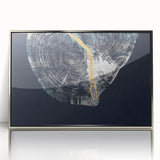 Framed wall art featuring an abstract design of colorful strokes and lines in silver acrylic, perfect for modern home decor. Ideal for enhancing living spaces.