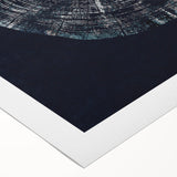 Abstract canvas artwork showcasing dynamic strokes and lines in vibrant shades of blue, orange, and gold, ideal for modern home decor. Perfect for adding a splash of color and artistic flair to any living space.