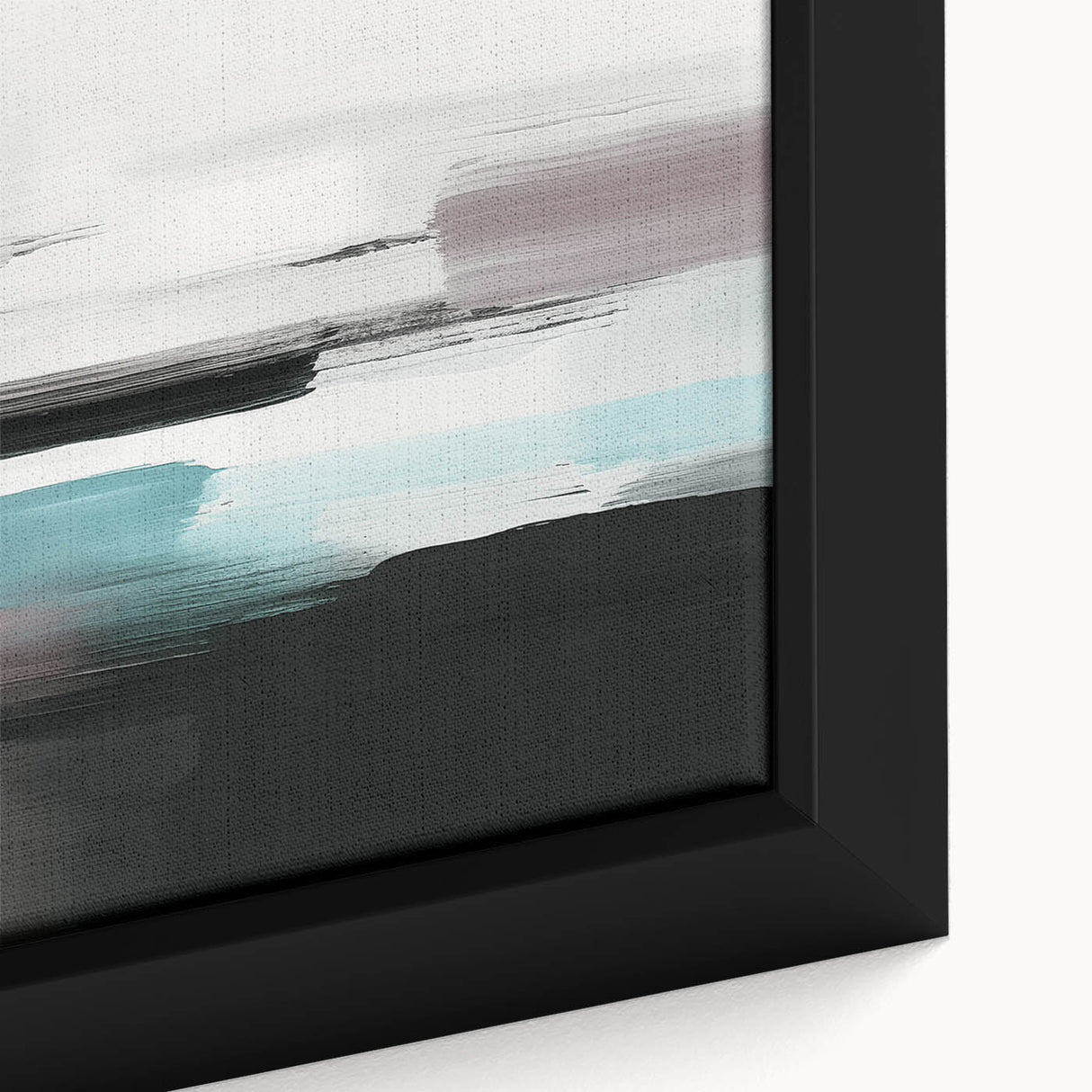 Close-up of an abstract strokes and lines wall art design, showcasing vibrant colors and dynamic patterns on a framed canvas, perfect for modern decor.