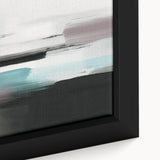 Close-up of an abstract strokes and lines wall art design, showcasing vibrant colors and dynamic patterns on a framed canvas, perfect for modern decor.