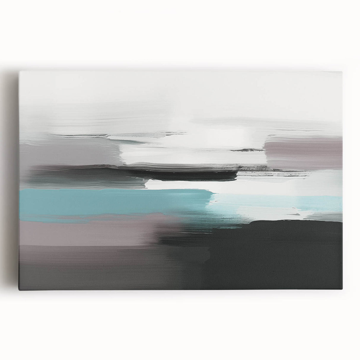 Abstract canvas wall art showcasing a vibrant design of colorful strokes and lines, perfect for modern home decor or office spaces.