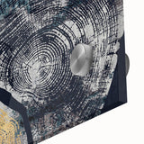 Abstract wall art featuring vibrant strokes and lines in a harmonious blend of colors, showcasing a modern design ideal for contemporary home decor. The acrylic glass finish enhances the visual appeal, making it a striking focal point for any room.