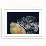 Abstract wall art featuring a collection of colorful strokes and lines in a modern design, framed with a white mat, ideal for enhancing contemporary decor.