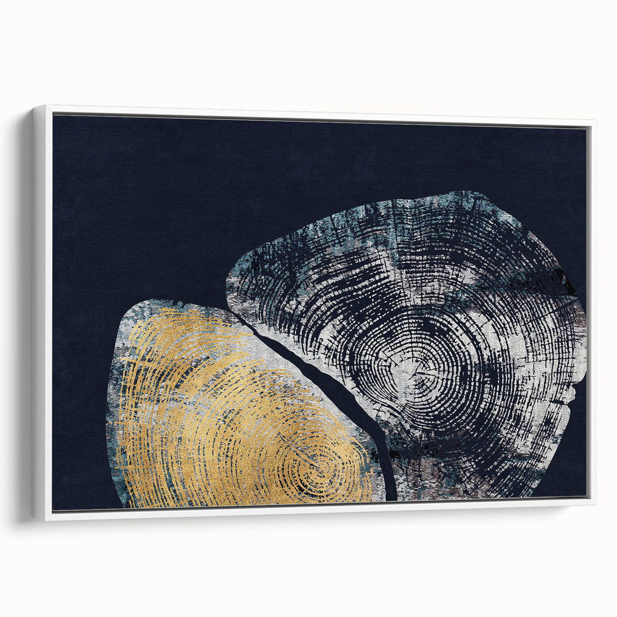 Framed abstract wall art showcasing dynamic strokes and lines in a minimalist design, set against a white background, ideal for modern interior decor.