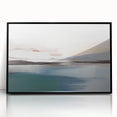 Framed abstract wall art featuring colorful strokes and lines in black acrylic, designed to enhance modern home decor with a contemporary touch.
