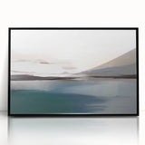 Framed abstract wall art featuring colorful strokes and lines in black acrylic, designed to enhance modern home decor with a contemporary touch.