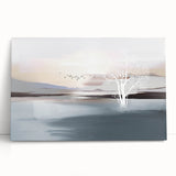 Abstract strokes and lines design on stretched canvas wall art, showcasing vibrant colors and dynamic patterns, perfect for modern decor.