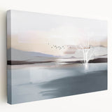 Stretched canvas wall art displaying an abstract design of colorful strokes and lines, showcasing vibrant hues and dynamic movement for modern decor.