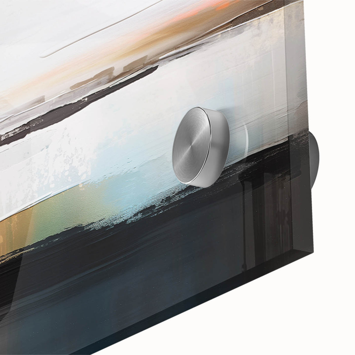 Abstract wall art print showcasing vibrant strokes and lines in a modern design, featuring a colorful acrylic finish ideal for contemporary decor.