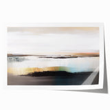 Abstract wall art featuring colorful strokes and lines in a dynamic design, ideal for modern decor, showcasing vibrant hues of blue, orange, and yellow.