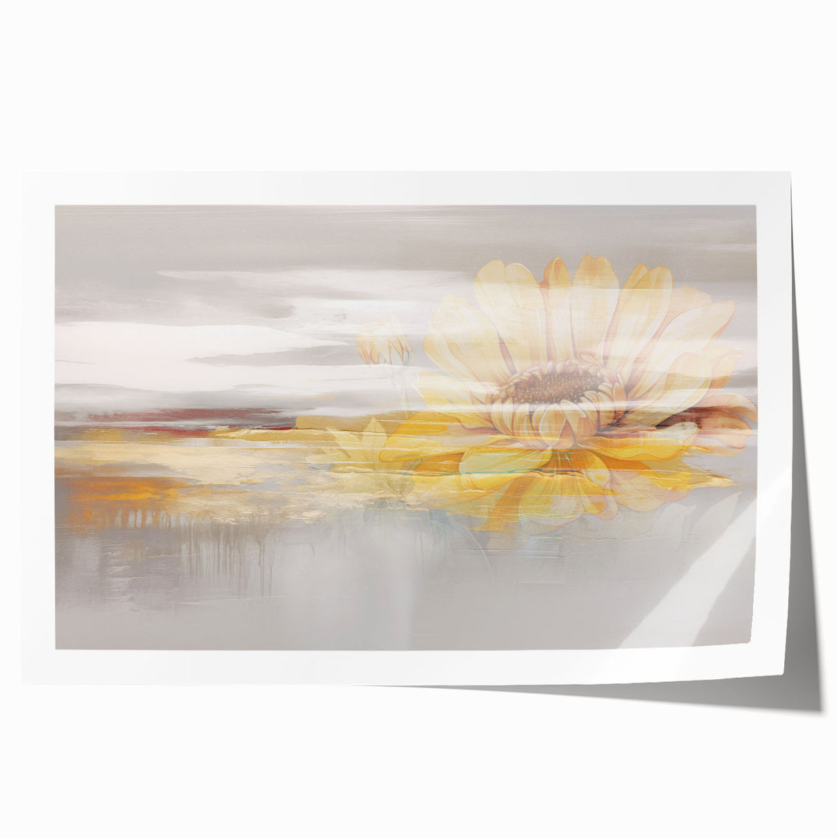 Abstract wall art print showcasing vibrant strokes and lines in bold colors, ideal for modern decor and artistic expression. Perfect for home or office.