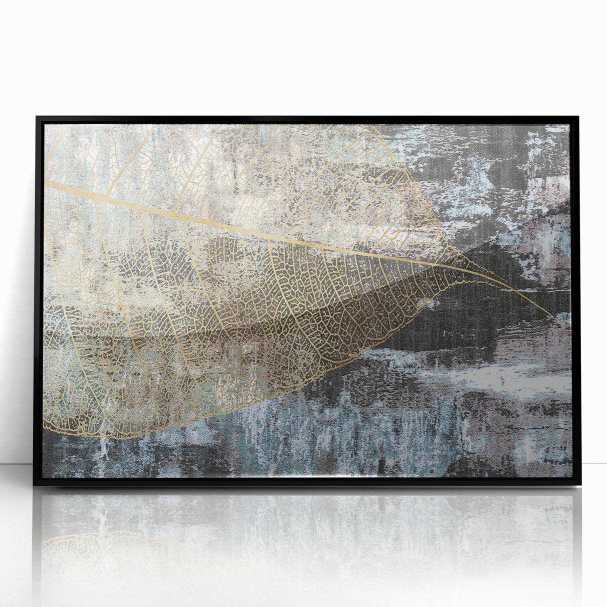 Framed abstract wall art featuring dynamic strokes and lines in black and white, ideal for modern decor. This acrylic piece adds sophistication to any room.