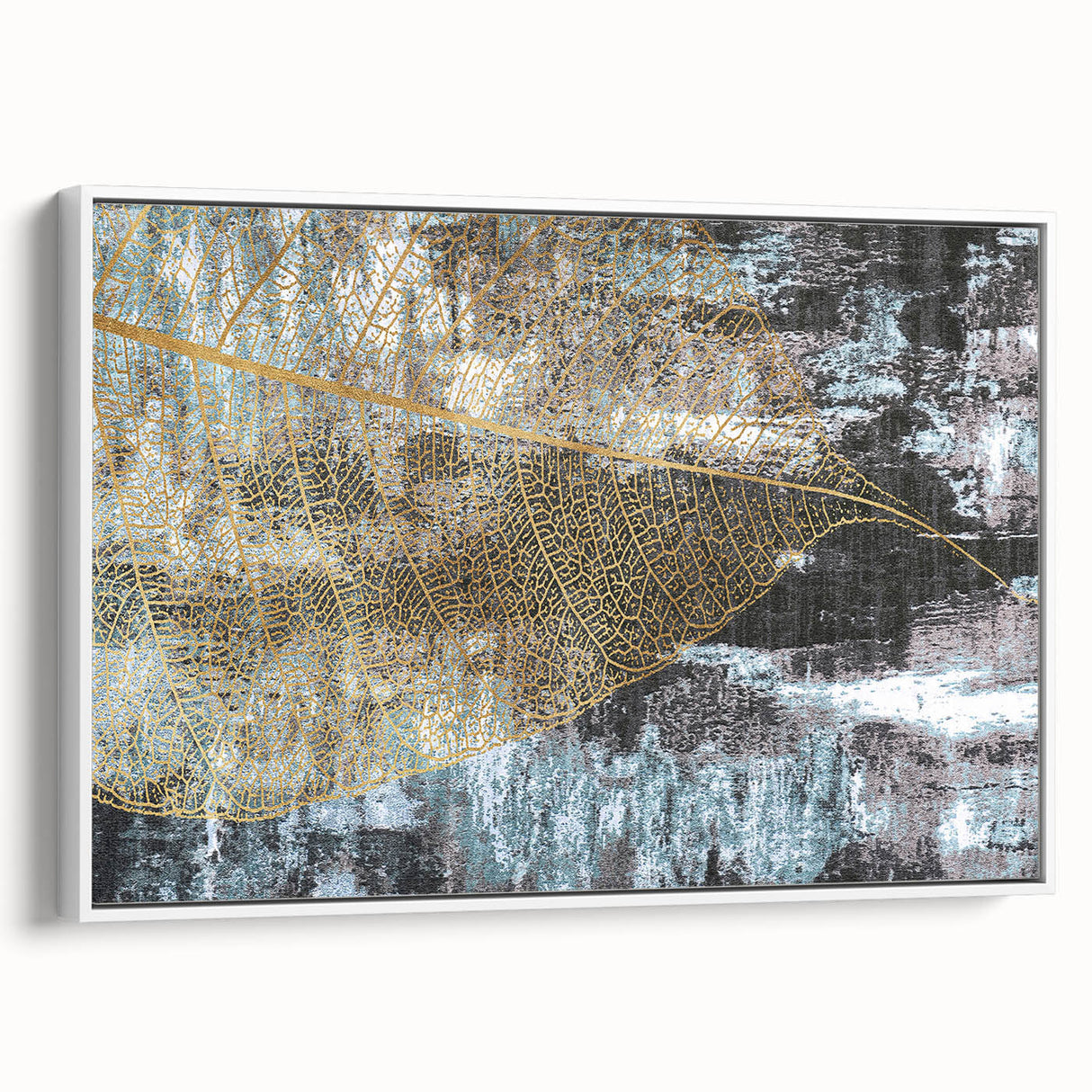 Framed canvas wall art showcasing an abstract design with colorful strokes and lines, set against a white background, highlighting modern decor aesthetics. Ideal for enhancing contemporary interiors.