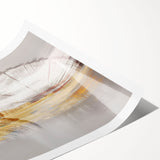 Abstract wall art print showcasing vibrant strokes and lines in shades of blue, pink, and yellow, perfect for modern decor.