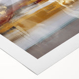Abstract wall art design showcasing vibrant strokes and lines in bold colors, perfect for modern decor. Ideal for adding a dynamic touch to any room.