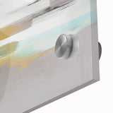 Close-up of an abstract wall art piece featuring colorful strokes and lines in vibrant hues, designed for modern home decor and artistic ambiance.