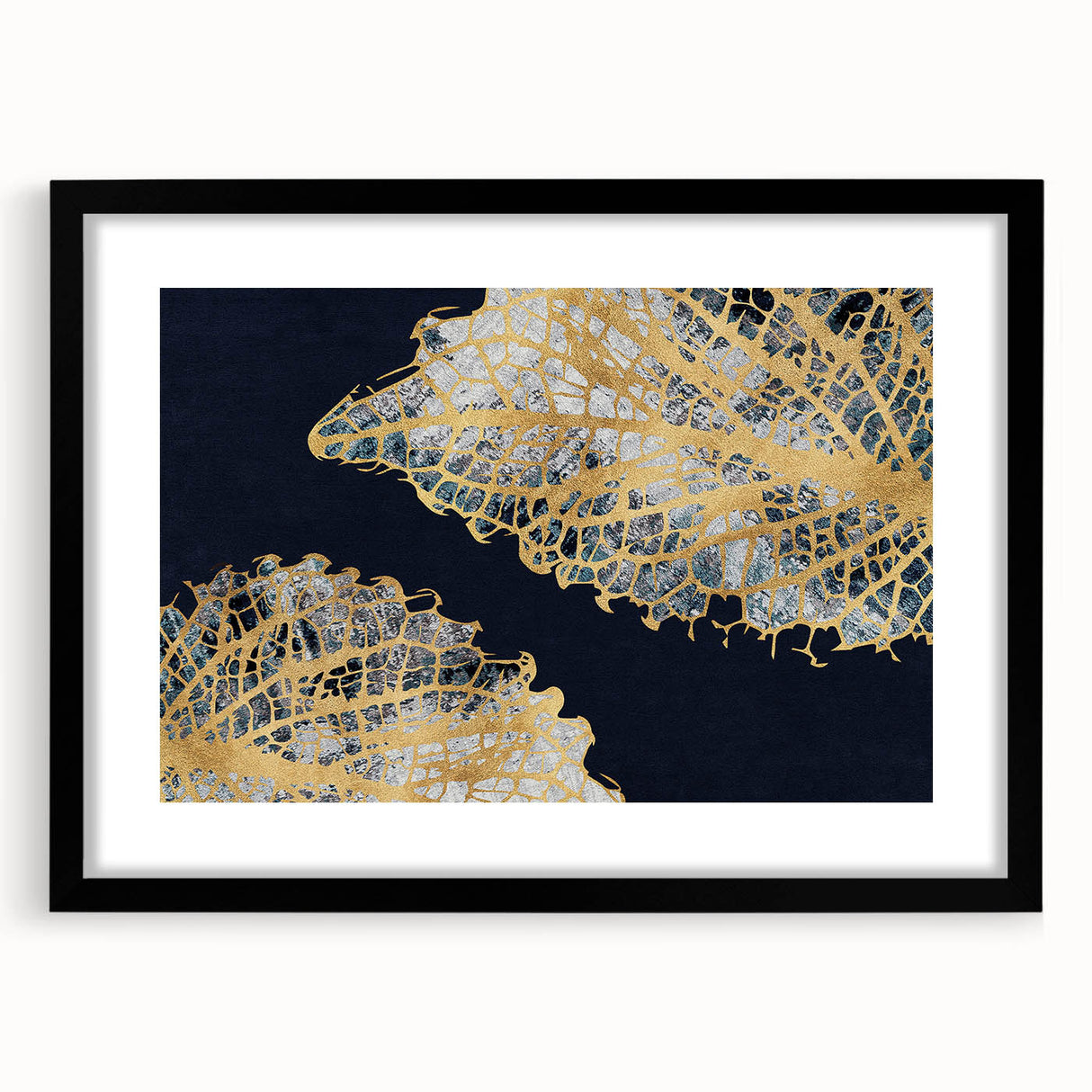 Abstract wall art featuring dynamic strokes and lines in a black frame, showcasing a modern design perfect for contemporary home decor, enhancing any living space.