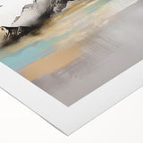 Abstract canvas wall art showcasing vibrant strokes and lines in bold colors, perfect for modern home decor or office spaces.