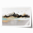 Abstract strokes and lines design in vibrant colors, showcasing a modern wall art print ideal for contemporary decor, rolled for easy framing.
