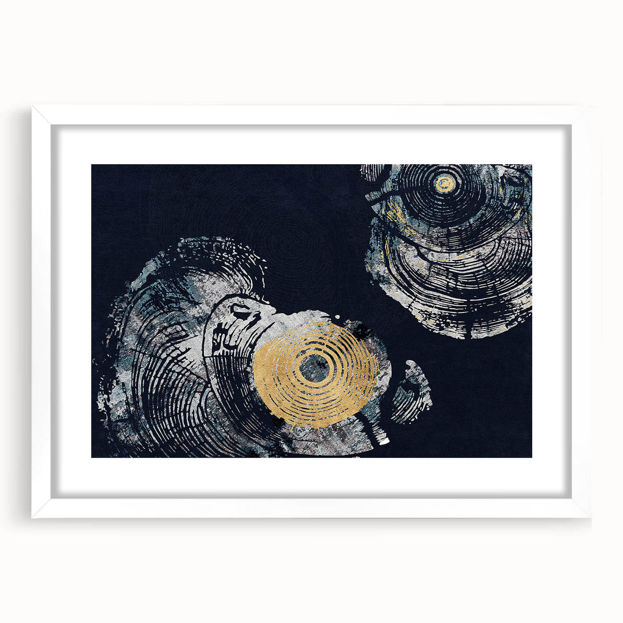 Abstract strokes and lines design framed wall art collection, featuring a white mat and sleek frame, ideal for modern home decor. Perfect for adding a contemporary touch to any living space.