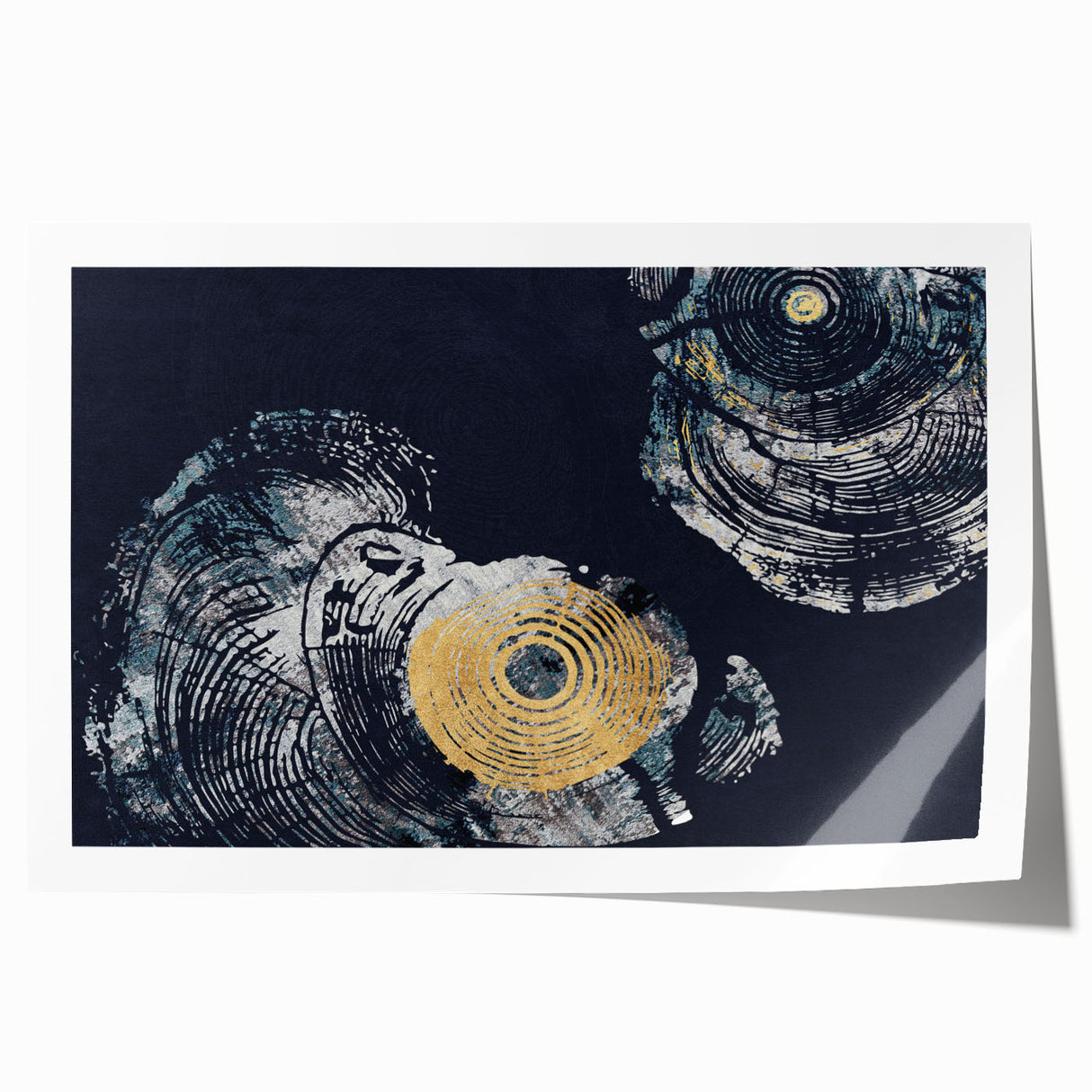 Abstract wall art print showcasing vibrant strokes and lines in a modern design, perfect for home decor or office space enhancement. This rolled artwork features a blend of colors that adds a contemporary touch to any wall, ideal for art enthusiasts seeking unique decor solutions.