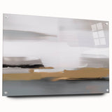 Abstract strokes and lines design on acrylic glass wall art, showcasing vibrant colors and intricate patterns, perfect for modern decor.