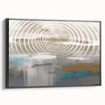 Framed abstract wall art featuring dynamic strokes and lines in black and white, showcasing a modern design ideal for contemporary decor.