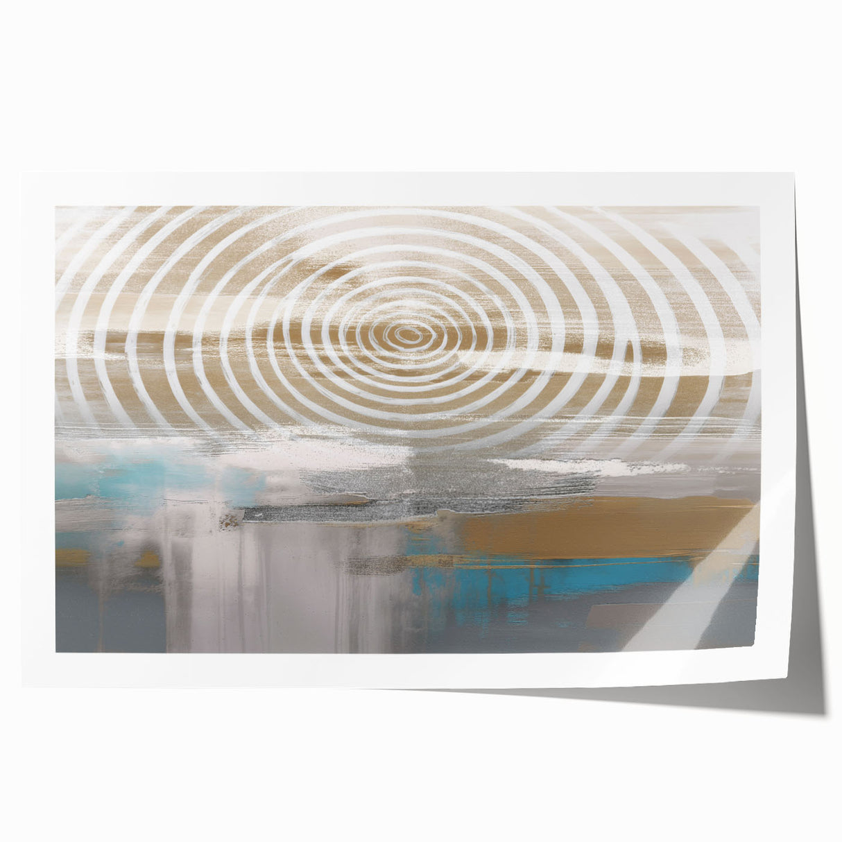 Abstract wall art print showcasing vibrant strokes and lines in bold colors, perfect for modern home decor or contemporary art enthusiasts.