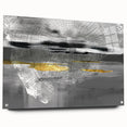Abstract strokes and lines wall art design displayed in acrylic glass, showcasing vibrant colors and modern aesthetics, ideal for contemporary decor.