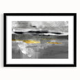 Abstract strokes and lines design wall art framed in black, showcasing a modern aesthetic with a matte finish, perfect for contemporary decor.