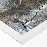 Abstract wall art design on rolled canvas showcases vibrant strokes and lines in bold colors, perfect for modern home decor. Packaged securely in a cardboard tube.