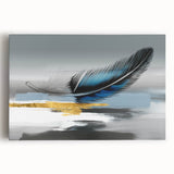 Abstract canvas wall art showcasing vibrant strokes and lines in a colorful design, perfect for modern home decor or office spaces.