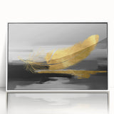 Framed abstract wall art featuring vibrant strokes and lines in various colors, showcasing a modern design perfect for contemporary decor.