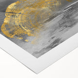 Abstract wall art featuring vibrant strokes and lines in shades of blue, yellow, and red, perfect for modern home decor. Ideal for adding a contemporary touch to any space.