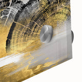 Close-up of an abstract strokes and lines design wall art piece, showcasing vibrant colors and dynamic patterns, perfect for modern home decor and artistic spaces.