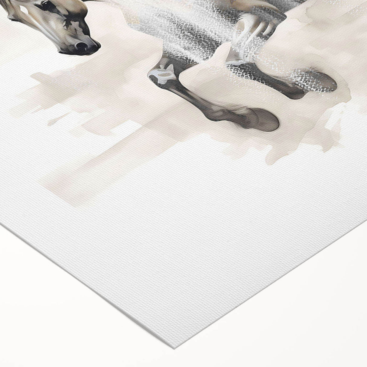 Abstract canvas wall art featuring dynamic strokes and lines in vibrant colors, ideal for modern décor. Rolled and ready for display, it enhances any space.