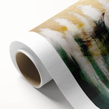 Abstract strokes and lines design in vibrant colors on a rolled canvas, ideal for modern home decor and artistic interior styling, packaged securely for delivery.