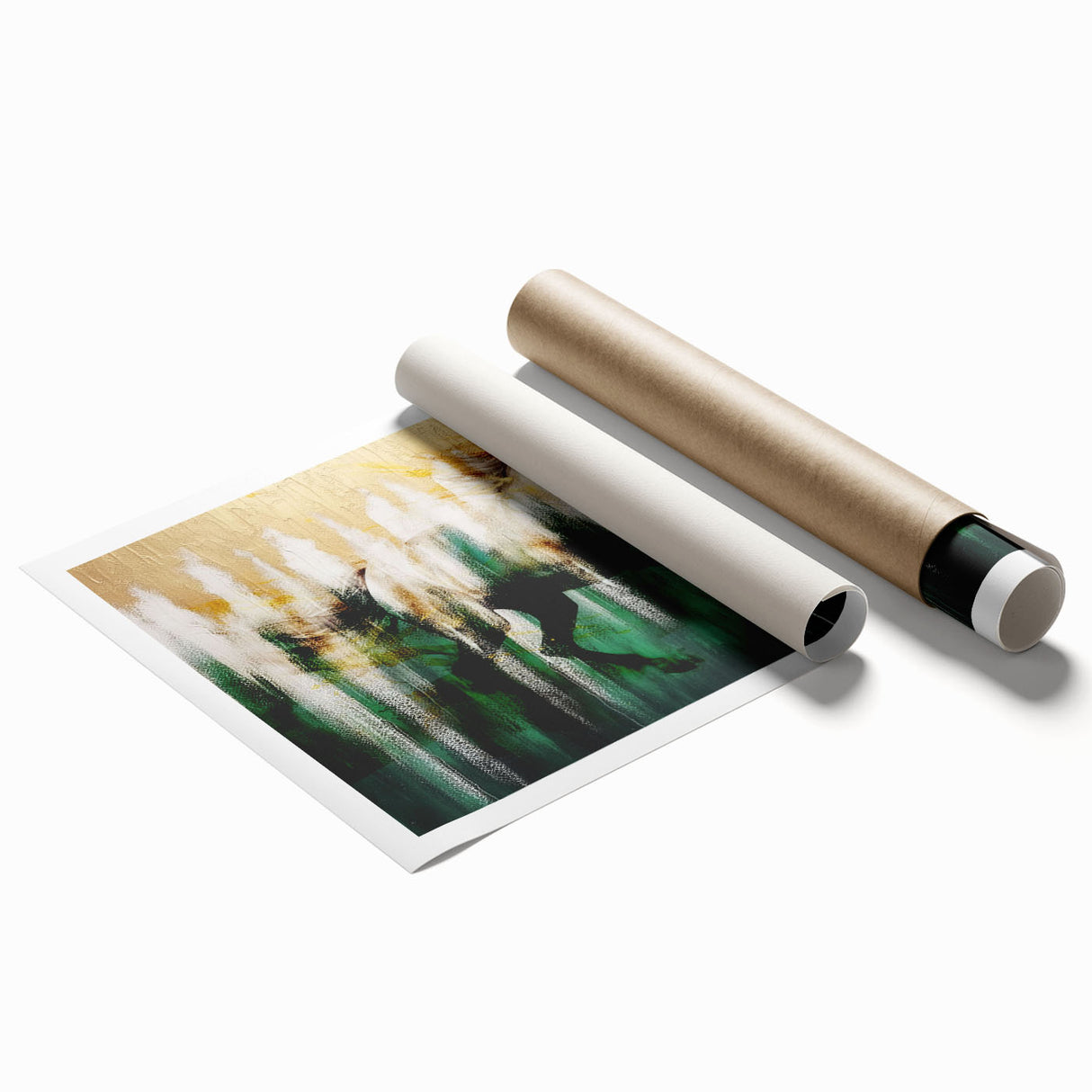 Abstract art print showcasing colorful strokes and lines in vibrant hues, ideal for modern home decor. Perfect for adding a contemporary touch to any space.