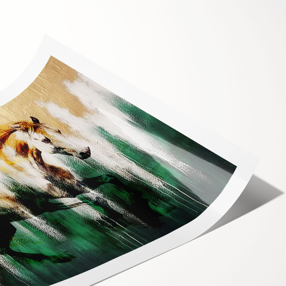 Abstract wall art print showcasing vibrant strokes and lines in a modern design, emphasizing bold colors and dynamic shapes, ideal for contemporary decor.