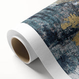 Abstract wall art design showcasing vibrant strokes and lines in a dynamic color palette, perfect for modern home decor. Rolled canvas format adds versatility for display options.