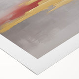 Abstract wall art design showcasing vibrant strokes and lines in a dynamic composition, printed on rolled canvas, perfect for modern home decor.