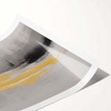 Abstract wall art print showcasing vibrant strokes and lines in a modern design, perfect for enhancing contemporary decor. The rolled canvas is ideal for easy framing.