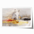 Abstract wall art print featuring vibrant strokes and dynamic lines in a modern design, perfect for enhancing contemporary home decor. The artwork is rolled and ready for framing, showcasing a blend of colors that adds energy to any space.